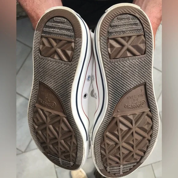 White High-Top Sneakers - Picture 3 of 5